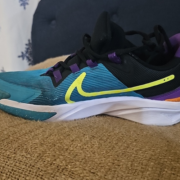 Nike Star Runner Kids Shoes - Teal, Purple, and Black - Picture 7 of 8